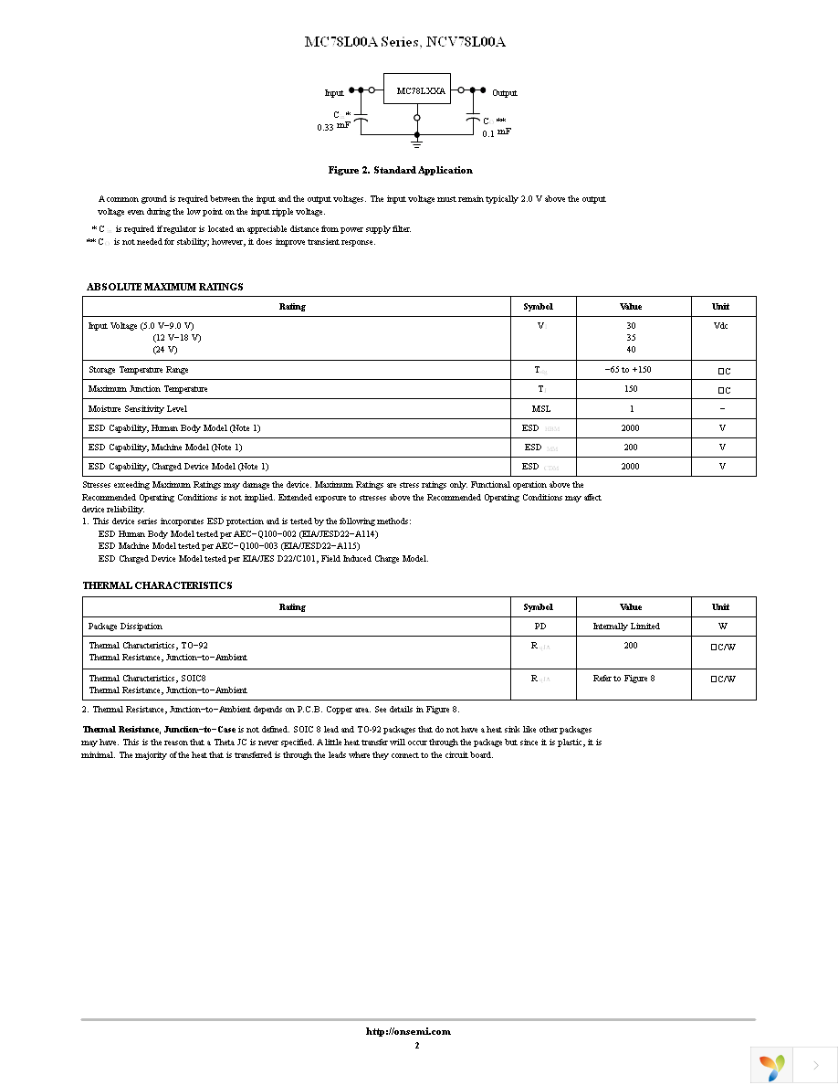 MC78L05ABDR2G Page 2