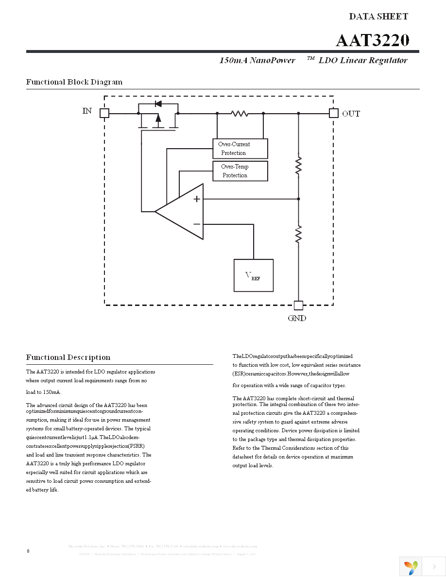 AAT3220IGY-3.3-T1 Page 8