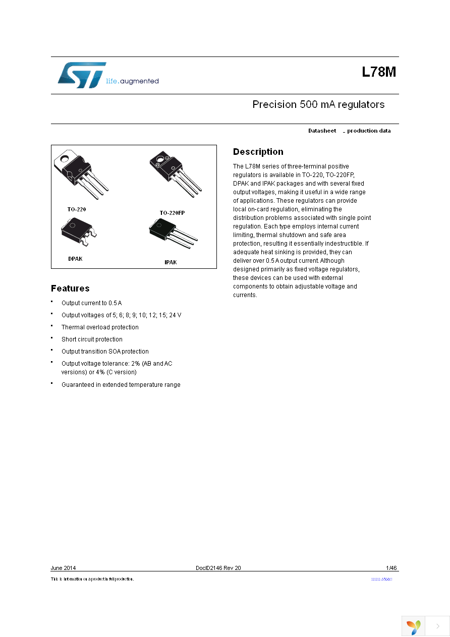 L78M05CDT-TR Page 1