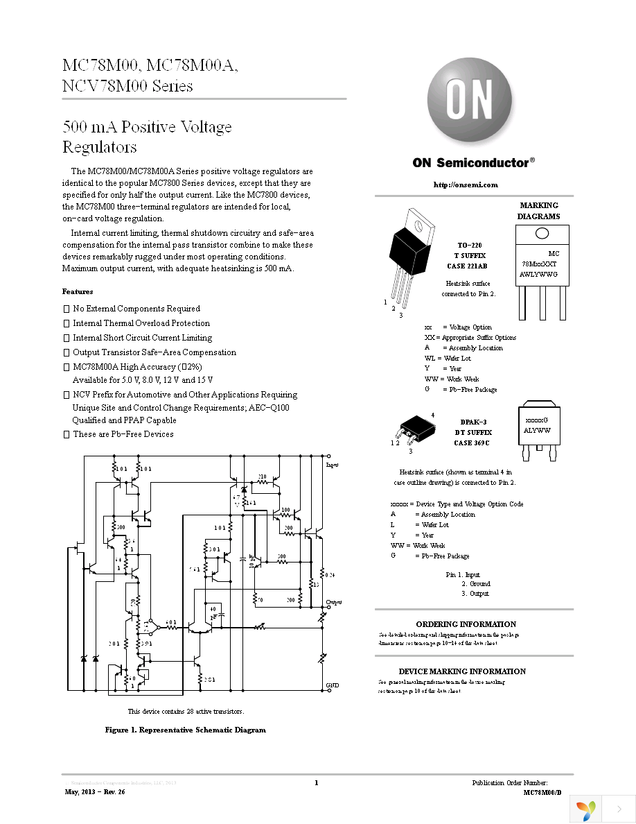 MC78M05CDTRKG Page 1