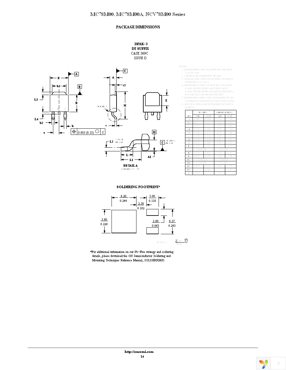 MC78M05CDTRKG Page 14