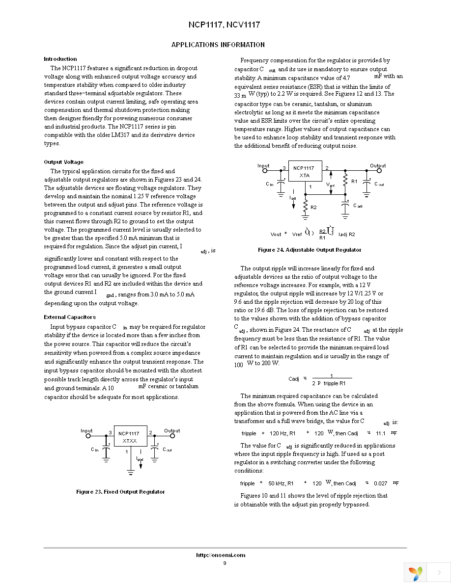 NCP1117ST50T3G Page 9