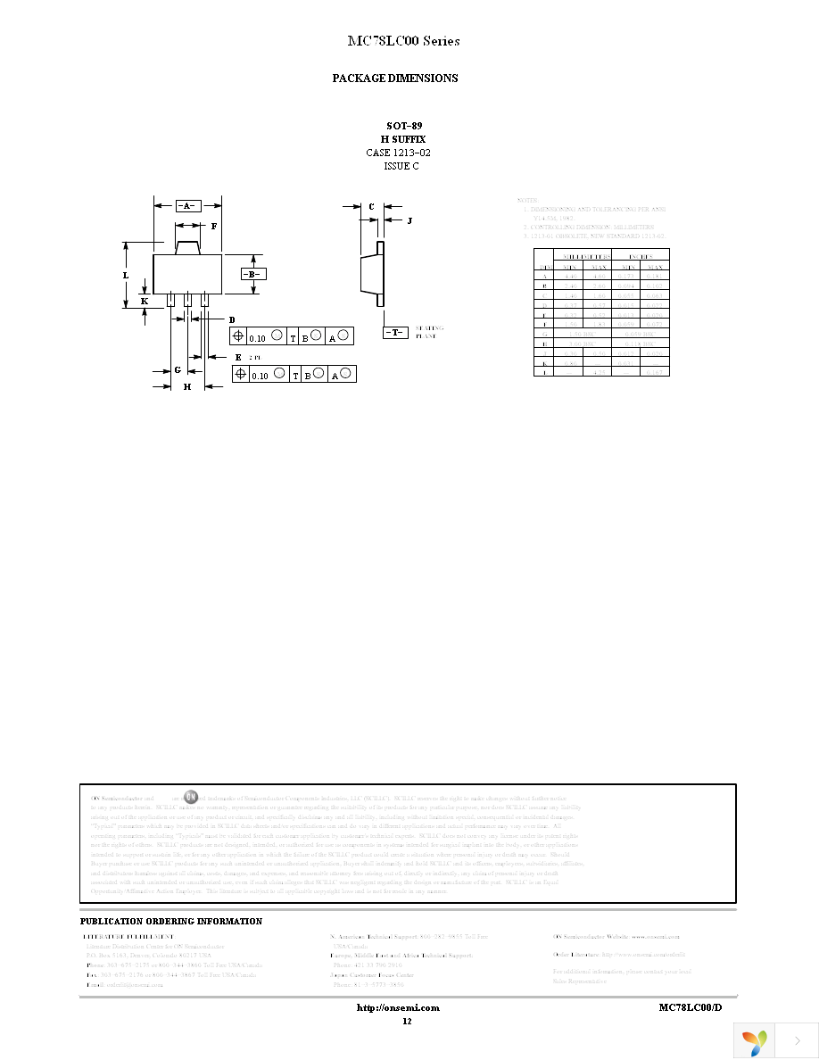 MC78LC30NTRG Page 12