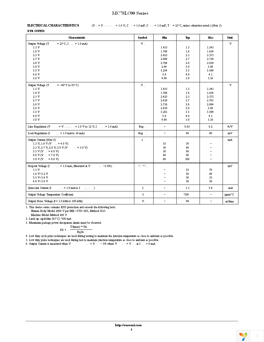 MC78LC30NTRG Page 3