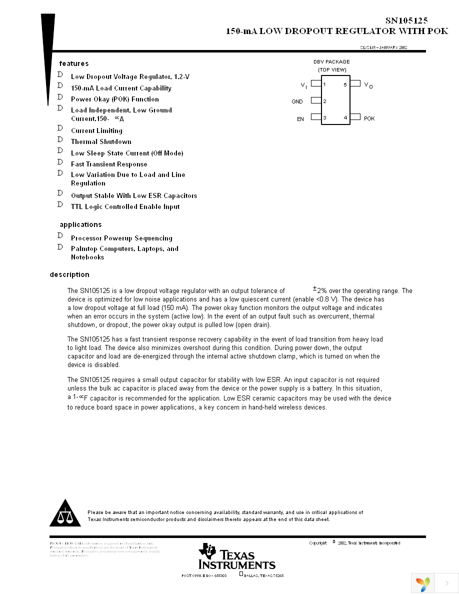 SN105125DBVR Page 1