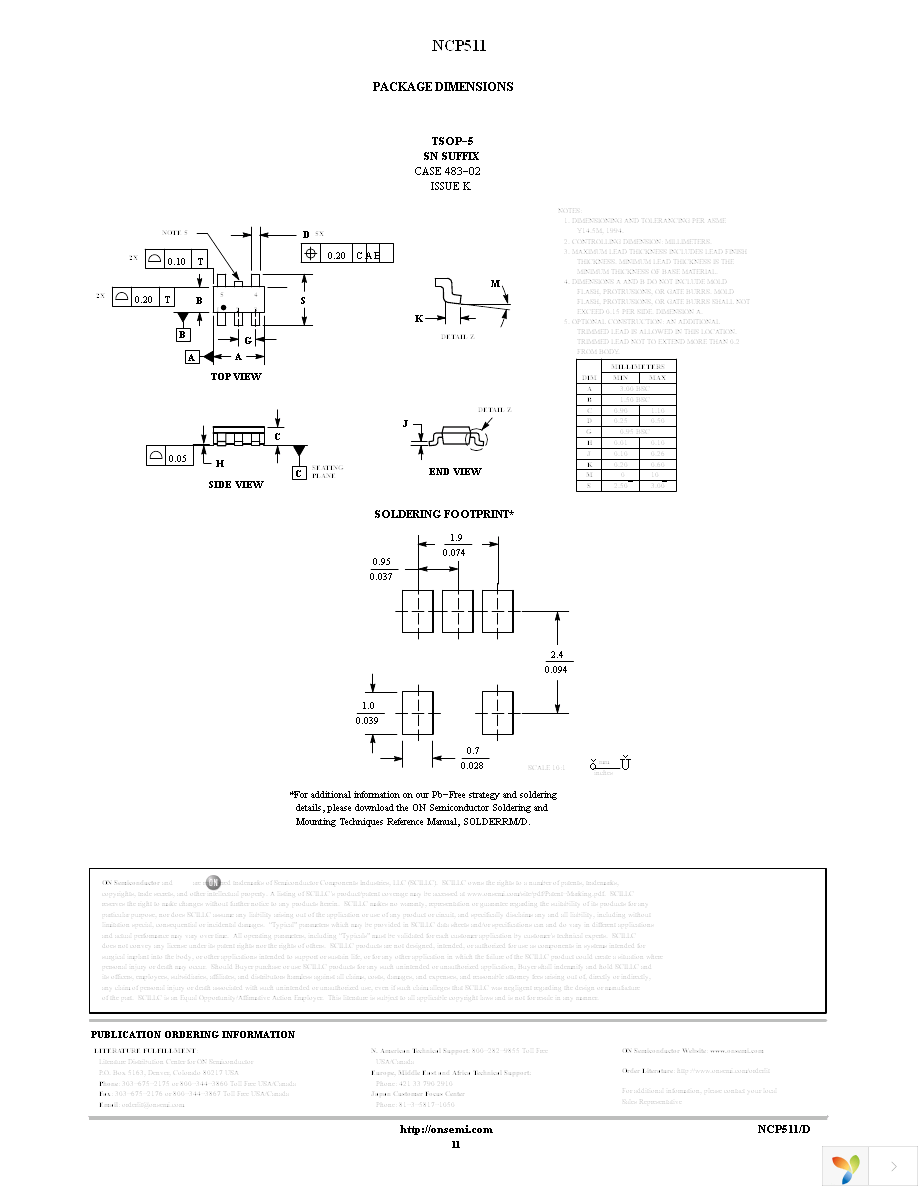 NCP511SN33T1G Page 11