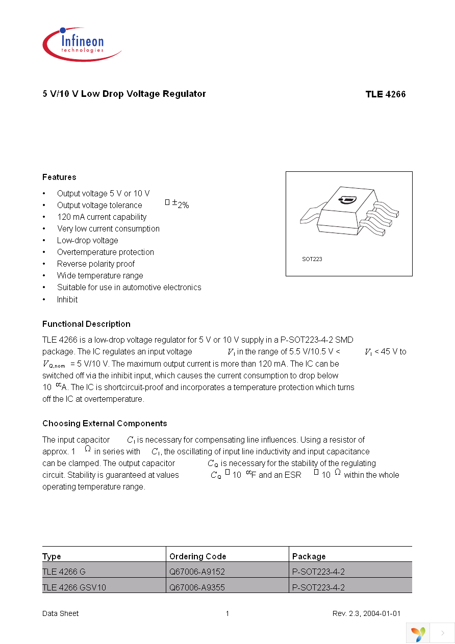 TLE4266G Page 1