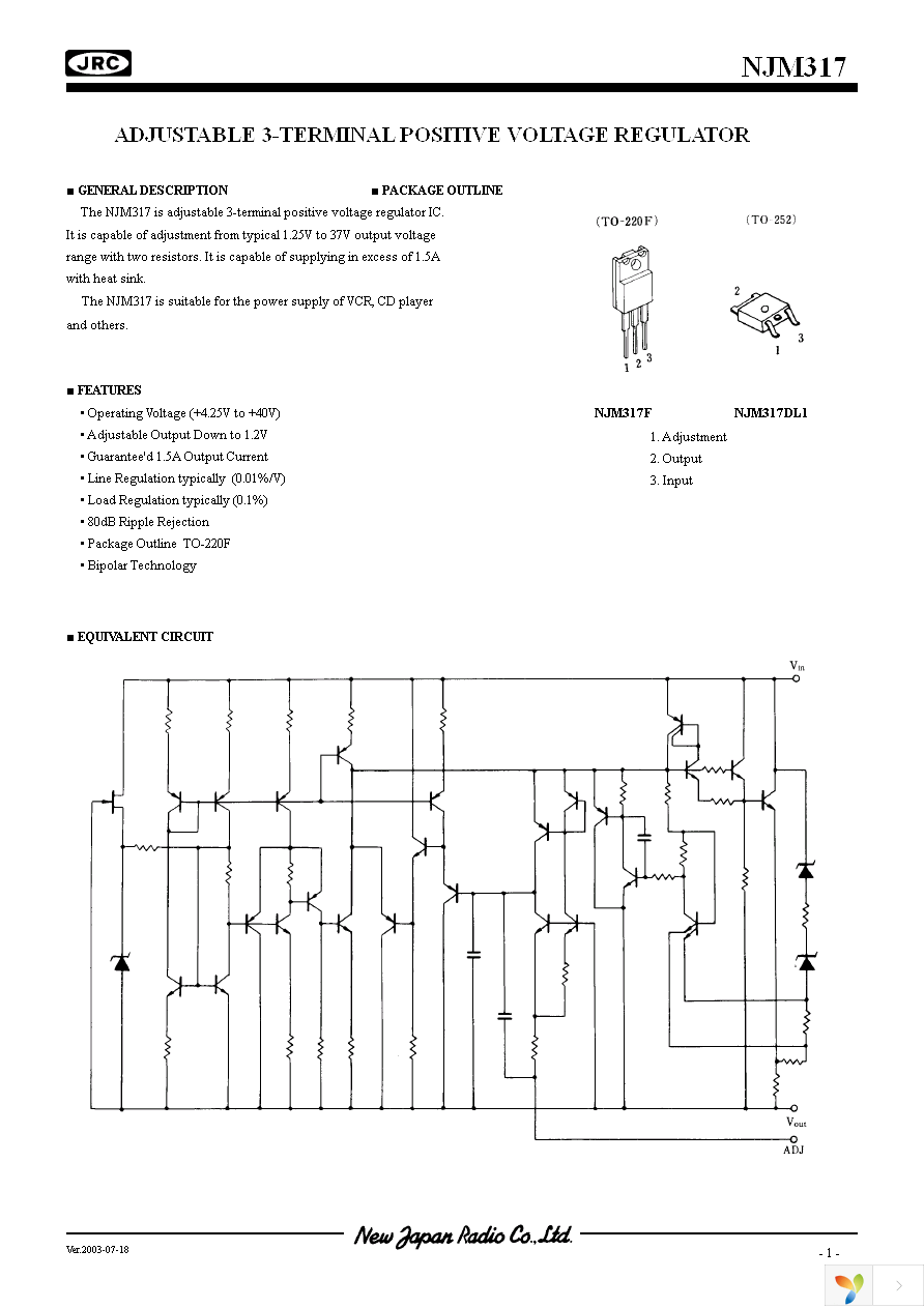 NJM317F Page 1