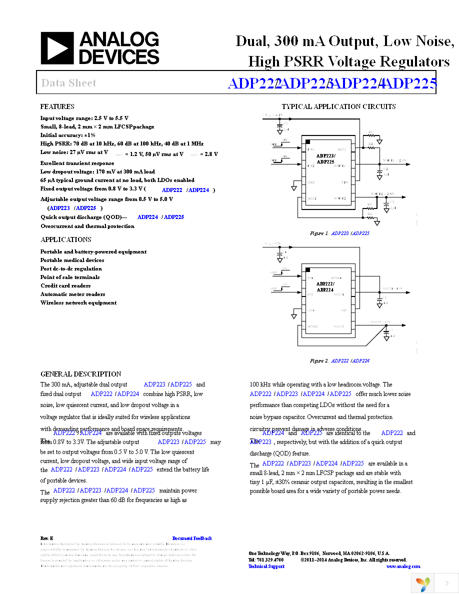 ADP225ACPZ-R7 Page 1