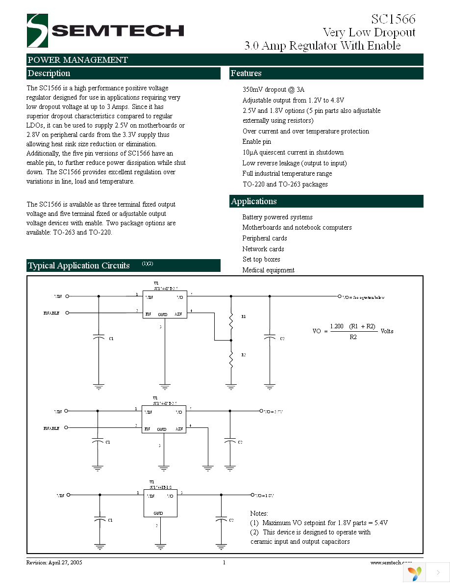 SC1566I5M2.5TRT Page 1