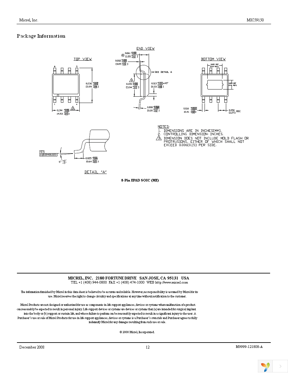 MIC59150YME Page 12