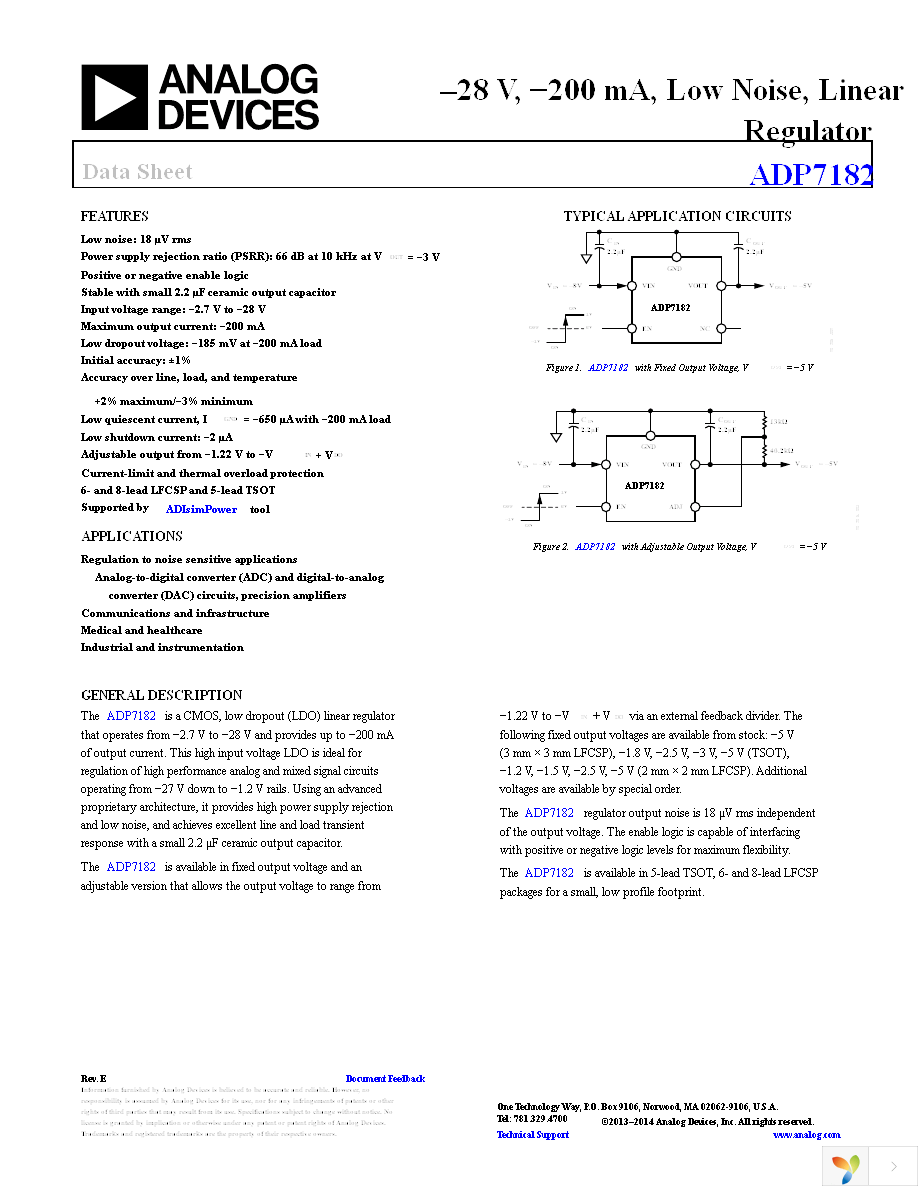 ADP7182ACPZ-5.0-R7 Page 1