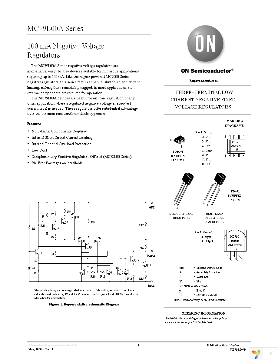 MC79L15ACDR2G Page 1