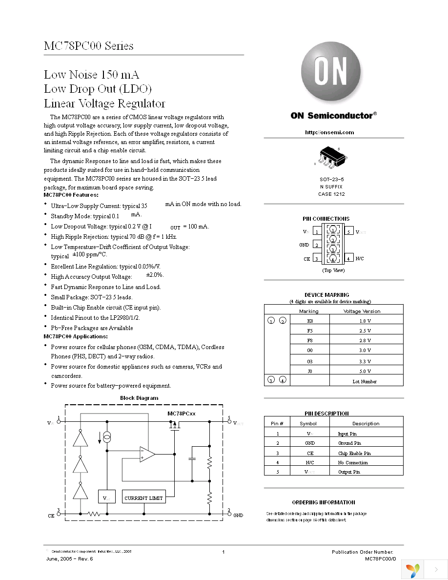 MC78PC33NTRG Page 1