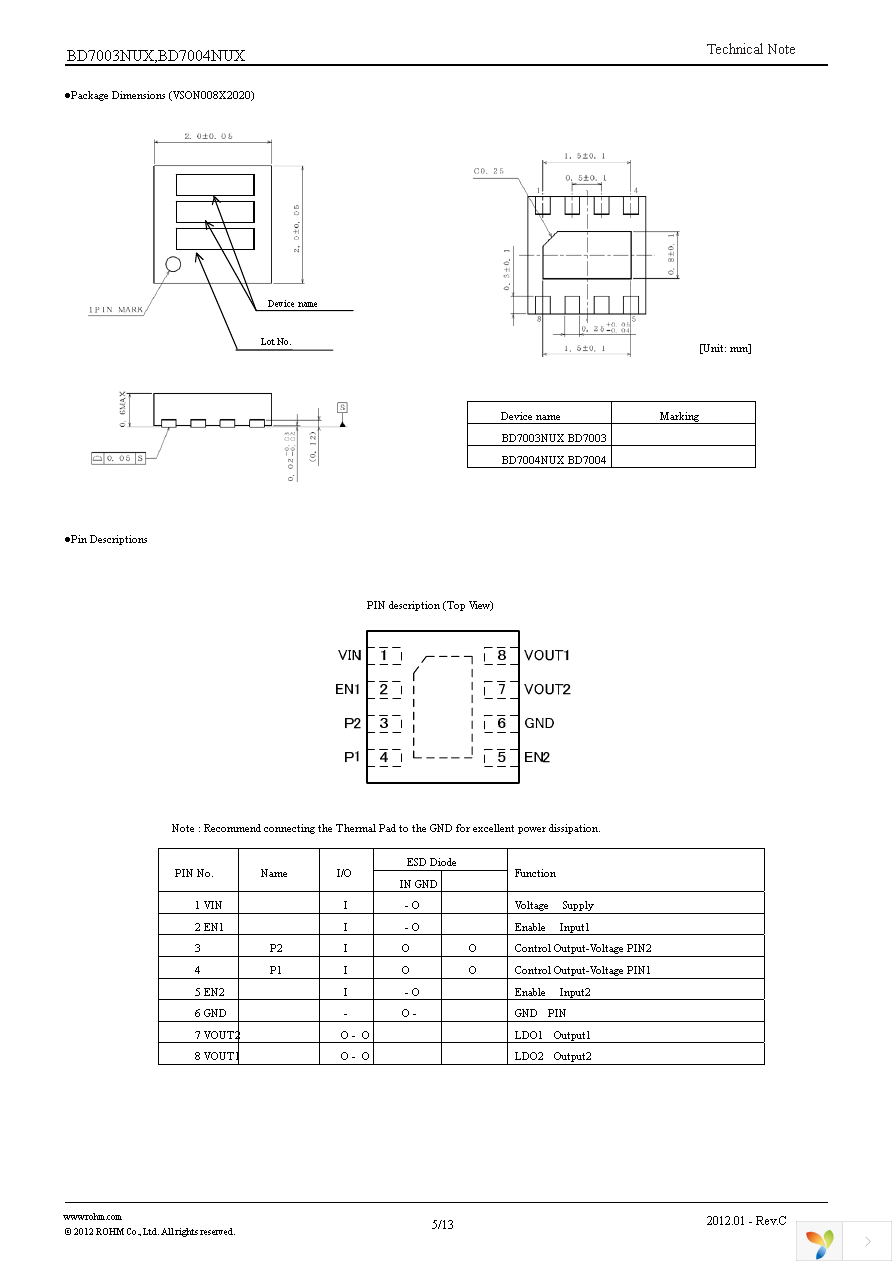 BD7003NUX-E2 Page 5