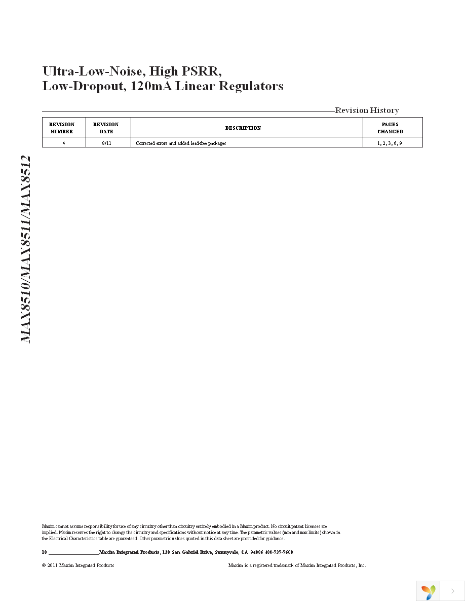 MAX8512EXK+T Page 10