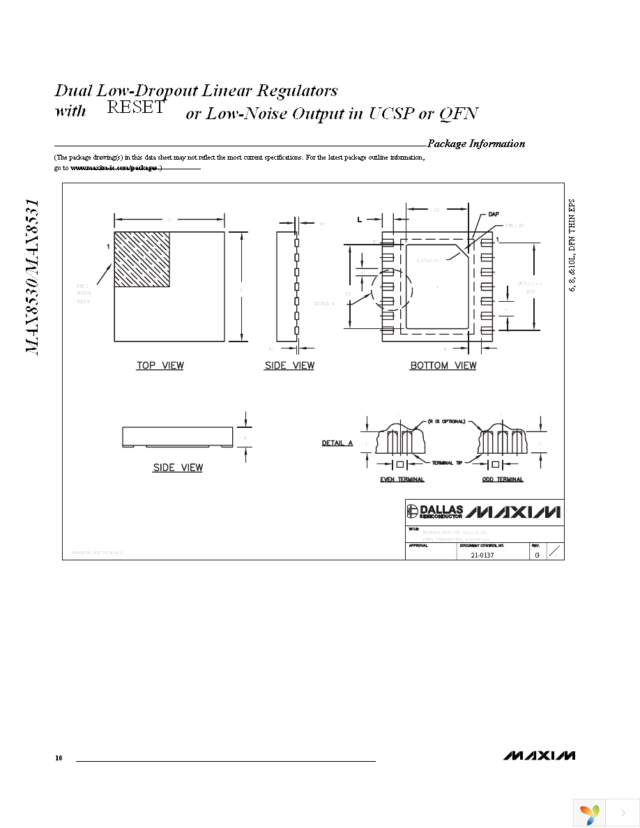 MAX8530ETTP2+T Page 10