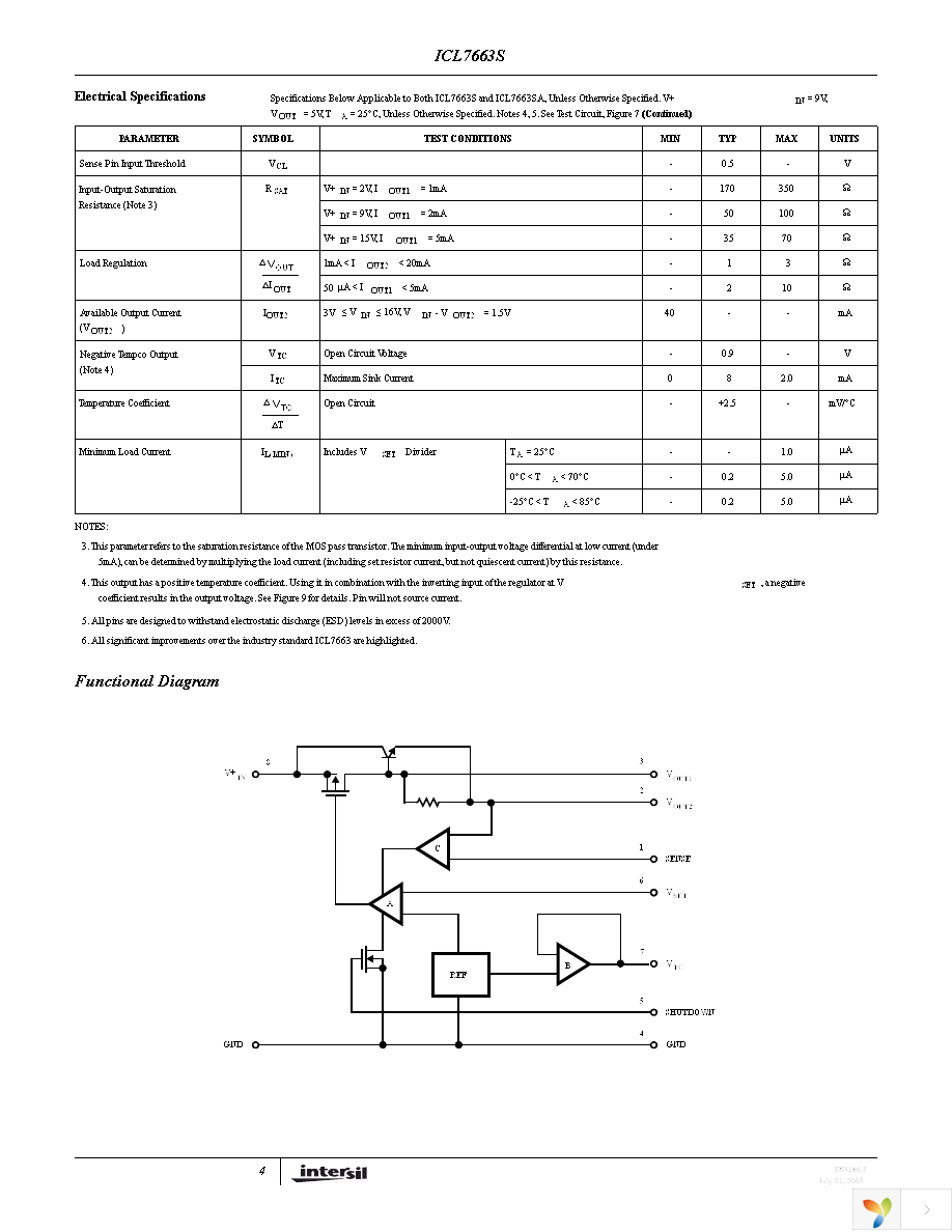 ICL7663SCPAZ Page 4