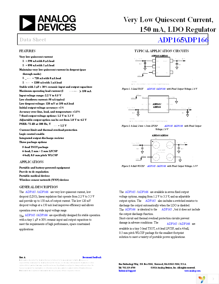 ADP165ACBZ-2.85-R7 Page 1
