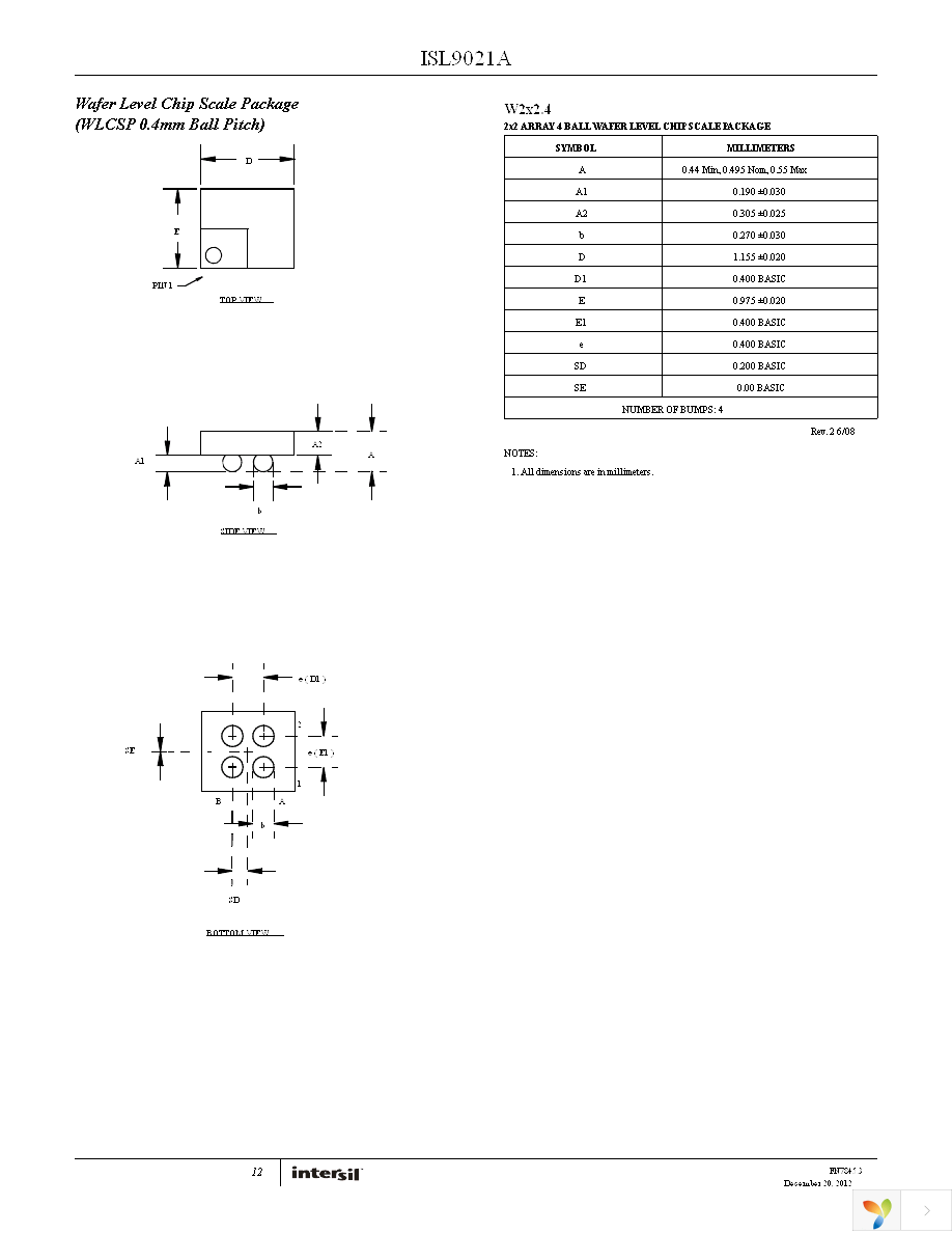 ISL9021AIRUNZ-T Page 12