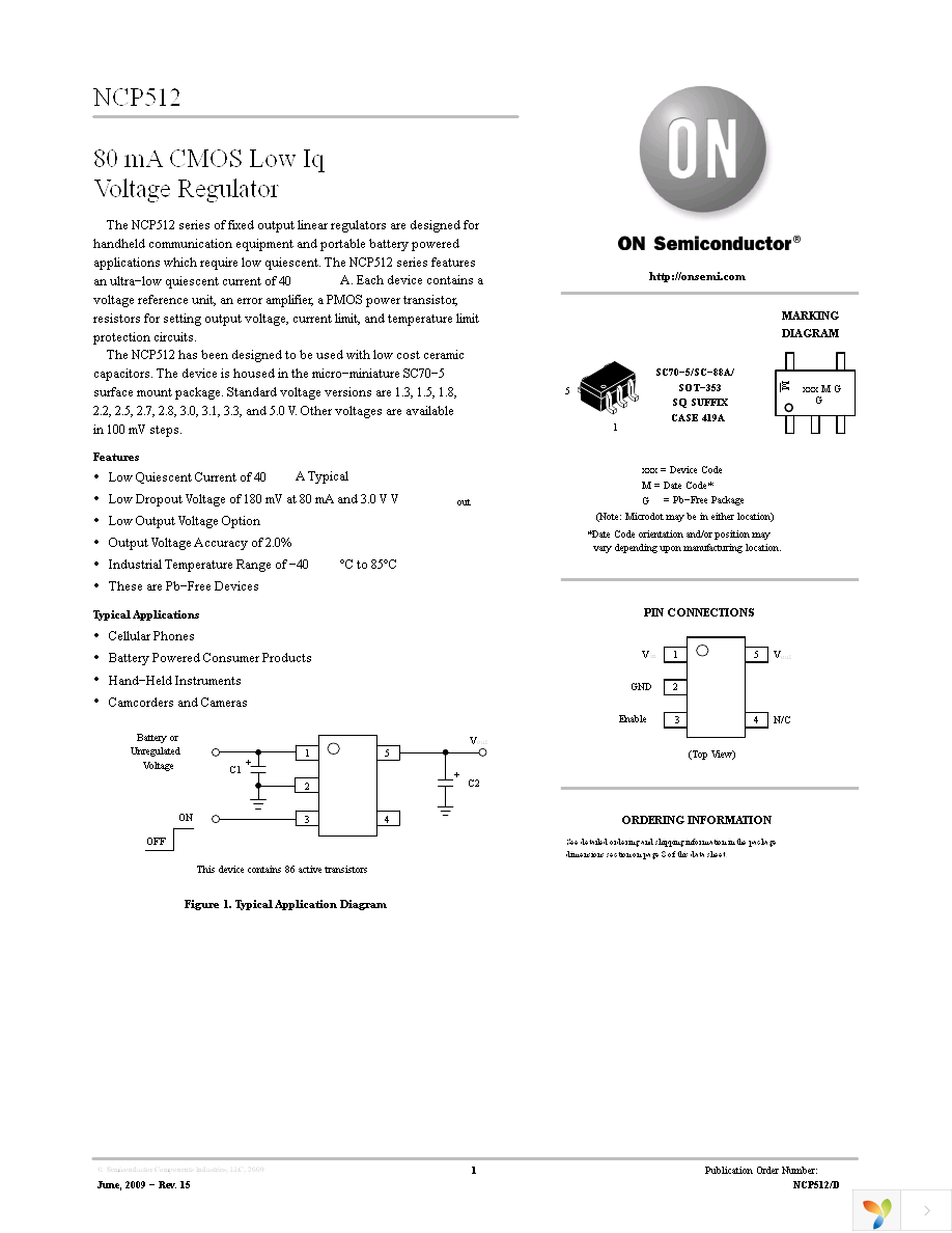 NCP512SQ18T2G Page 1