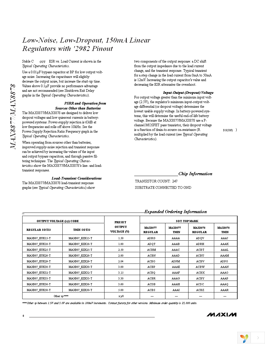 MAX8877EZK30+T Page 8