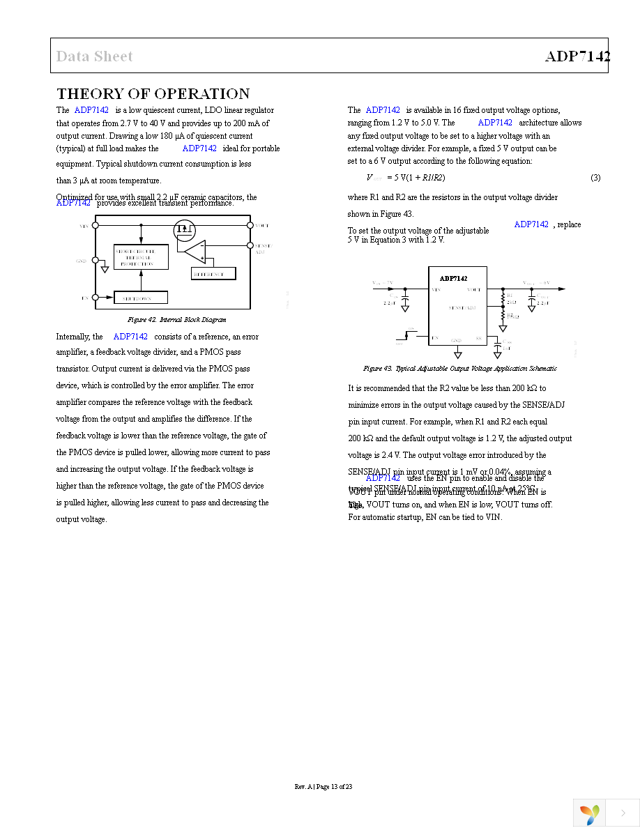 ADP7142ARDZ-R7 Page 13