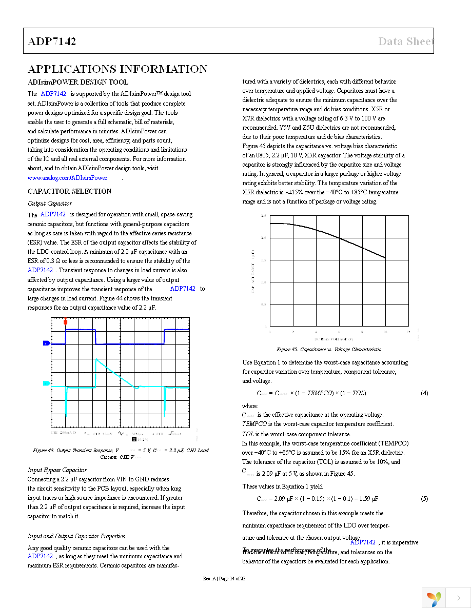 ADP7142ARDZ-R7 Page 14