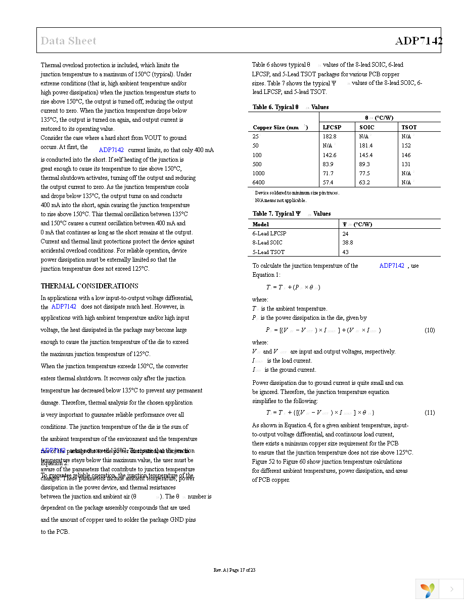 ADP7142ARDZ-R7 Page 17