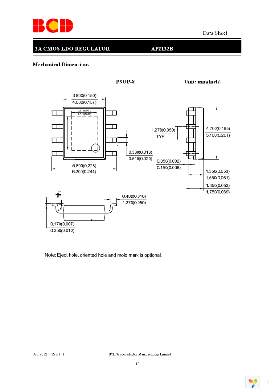 AP2132BMP-1.2TRG1 Page 12