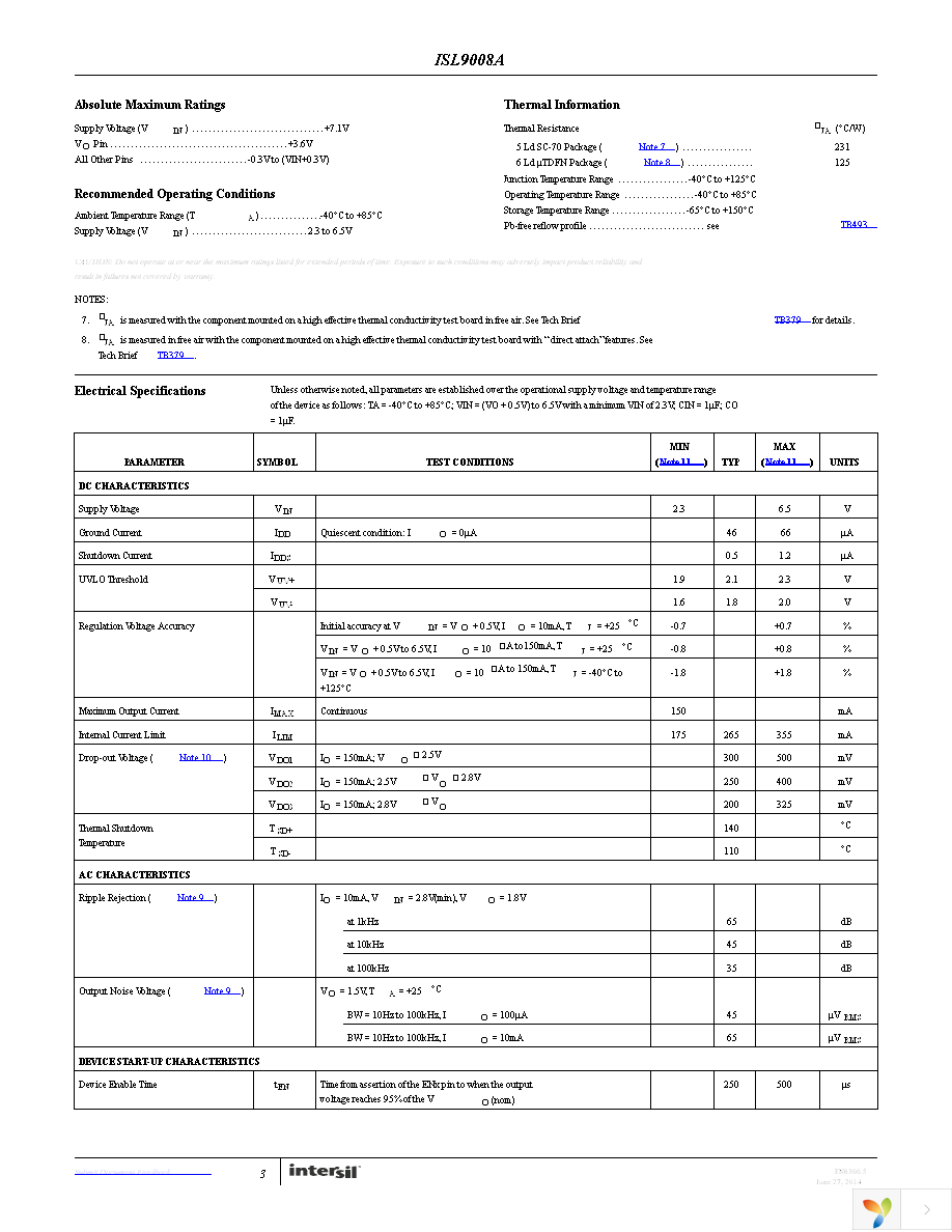 ISL9008AIECZ-T Page 3