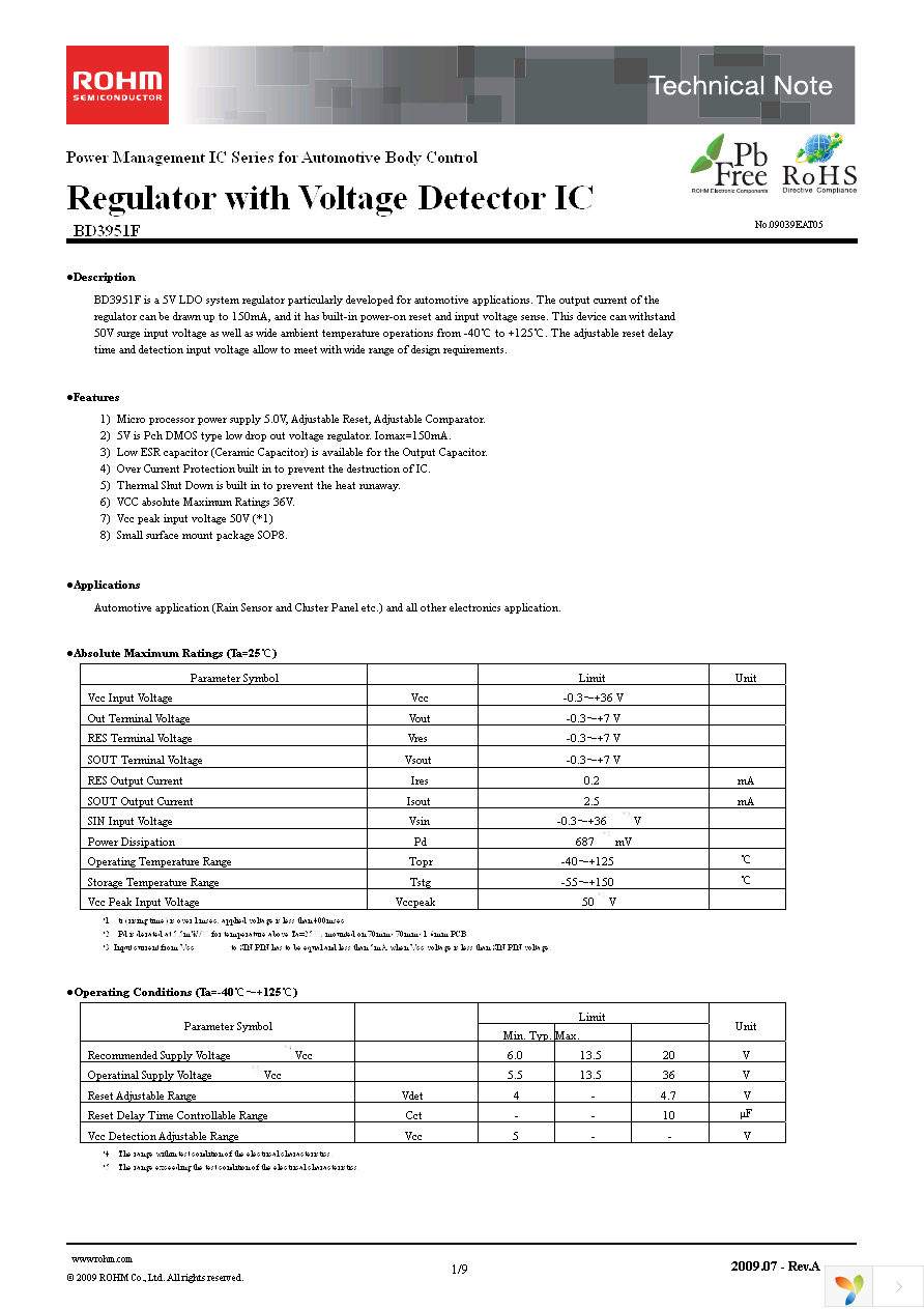 BD3951F-E2 Page 1