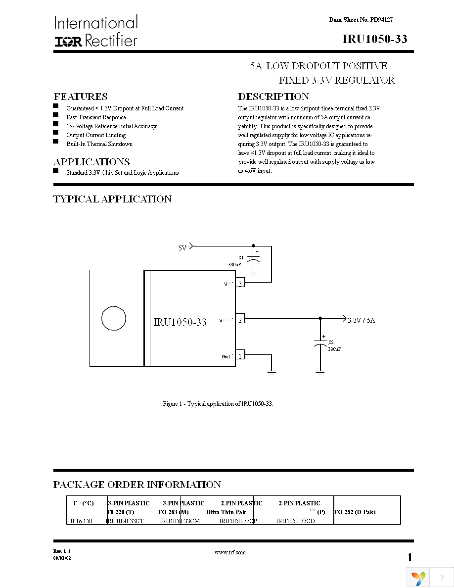 IRU1050-33CT Page 1