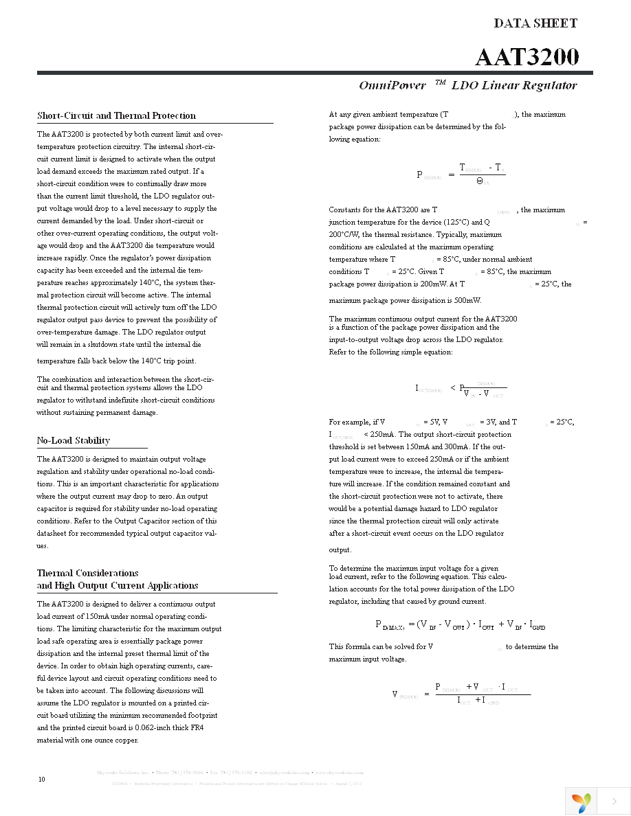 AAT3200IGY-3.0-T1 Page 10