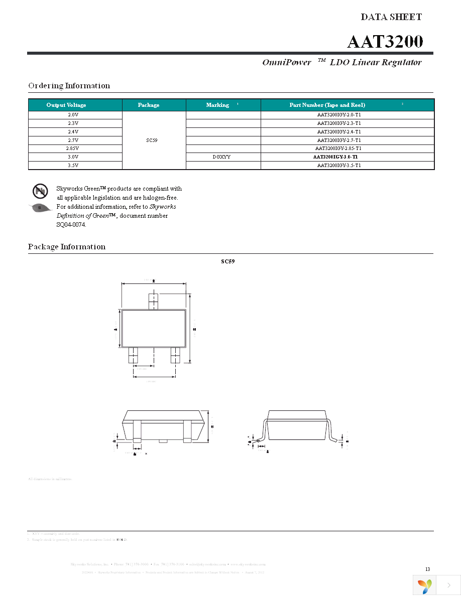 AAT3200IGY-3.0-T1 Page 13