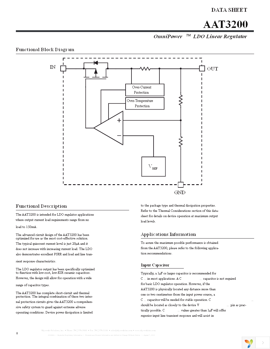 AAT3200IGY-3.0-T1 Page 8