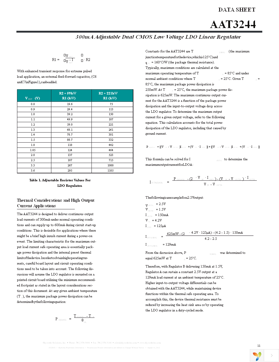 AAT3244ITP-AA-T1 Page 11