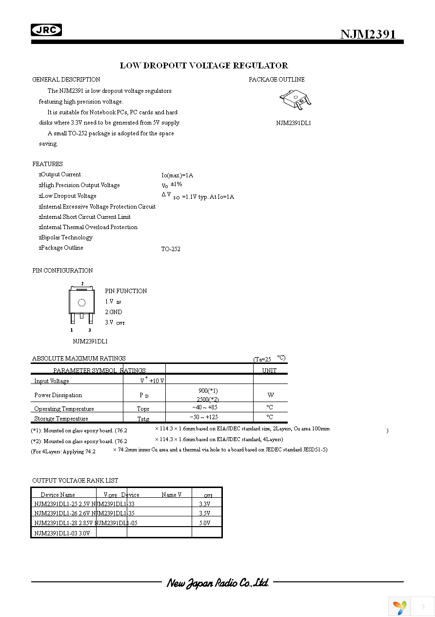 NJM2391DL1-03-TE1 Page 1