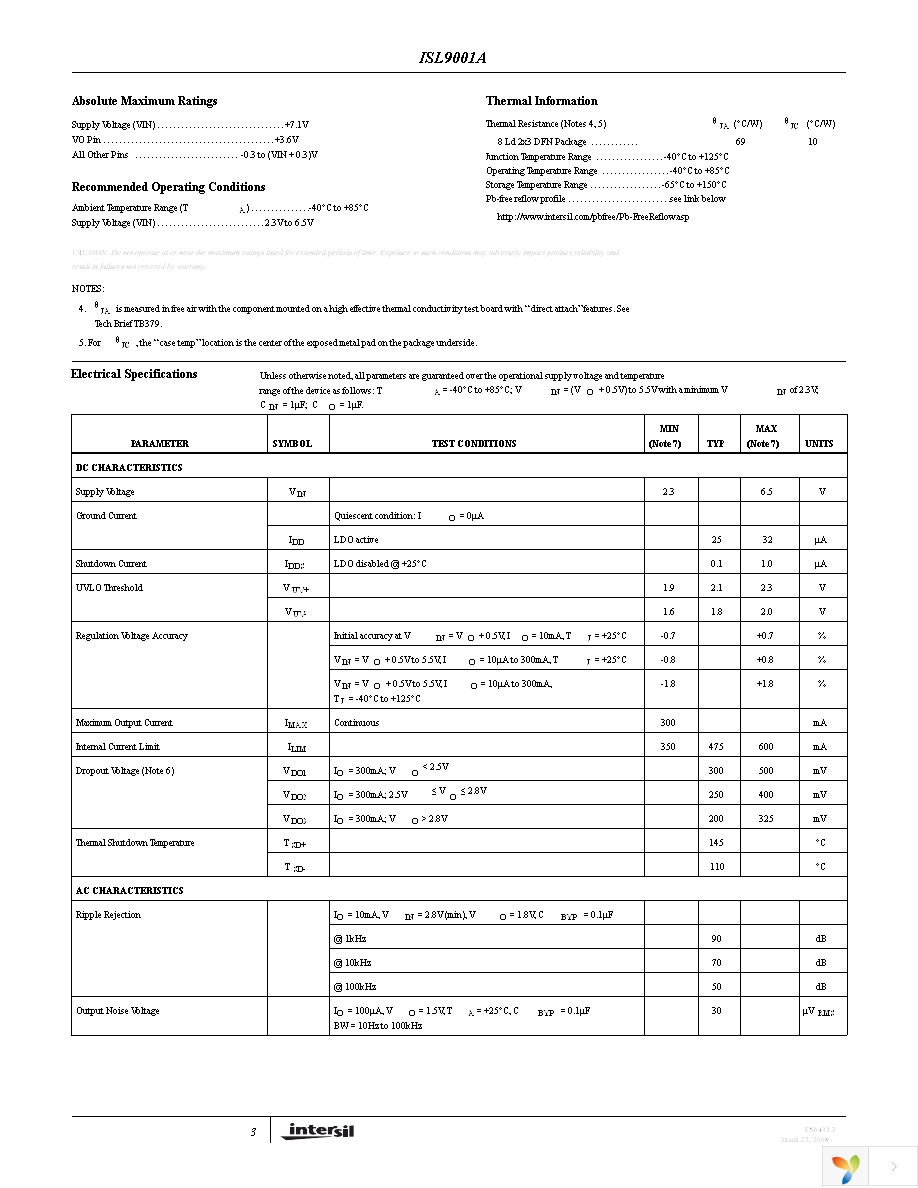 ISL9001AIRNZ-T Page 3