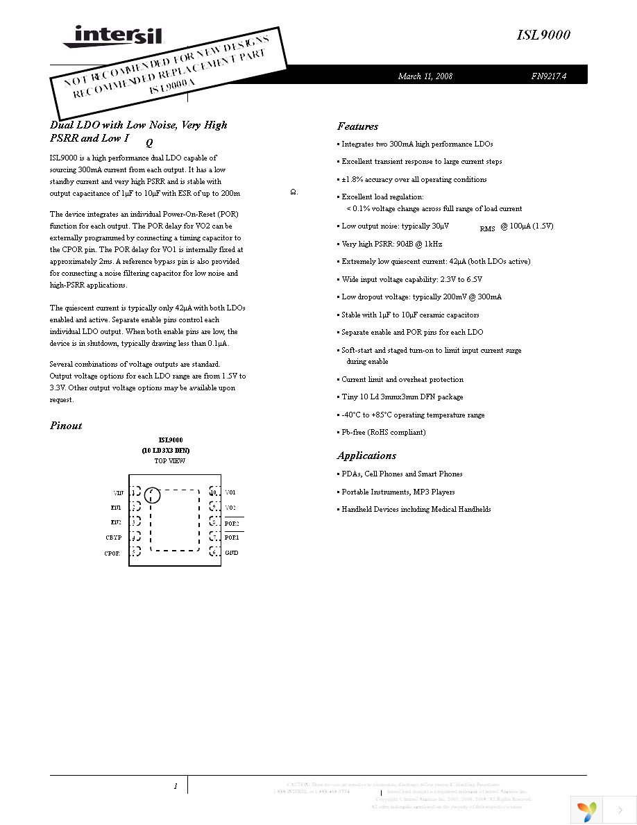 ISL9000IRMMZ Page 1