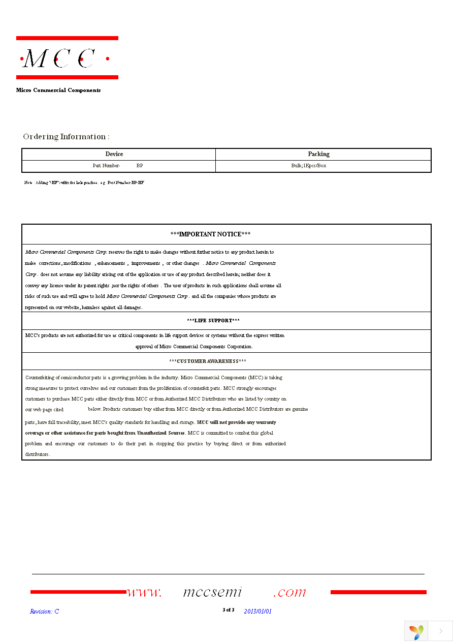 MC7808CT-BP Page 3