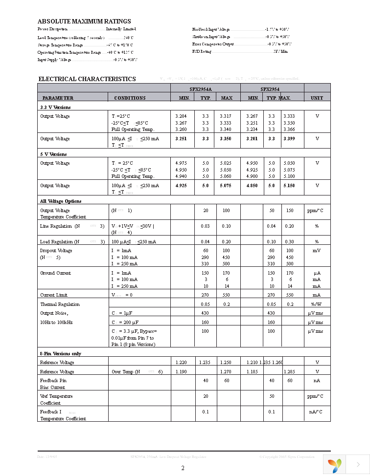 SPX2954M3-L-3-3 Page 2