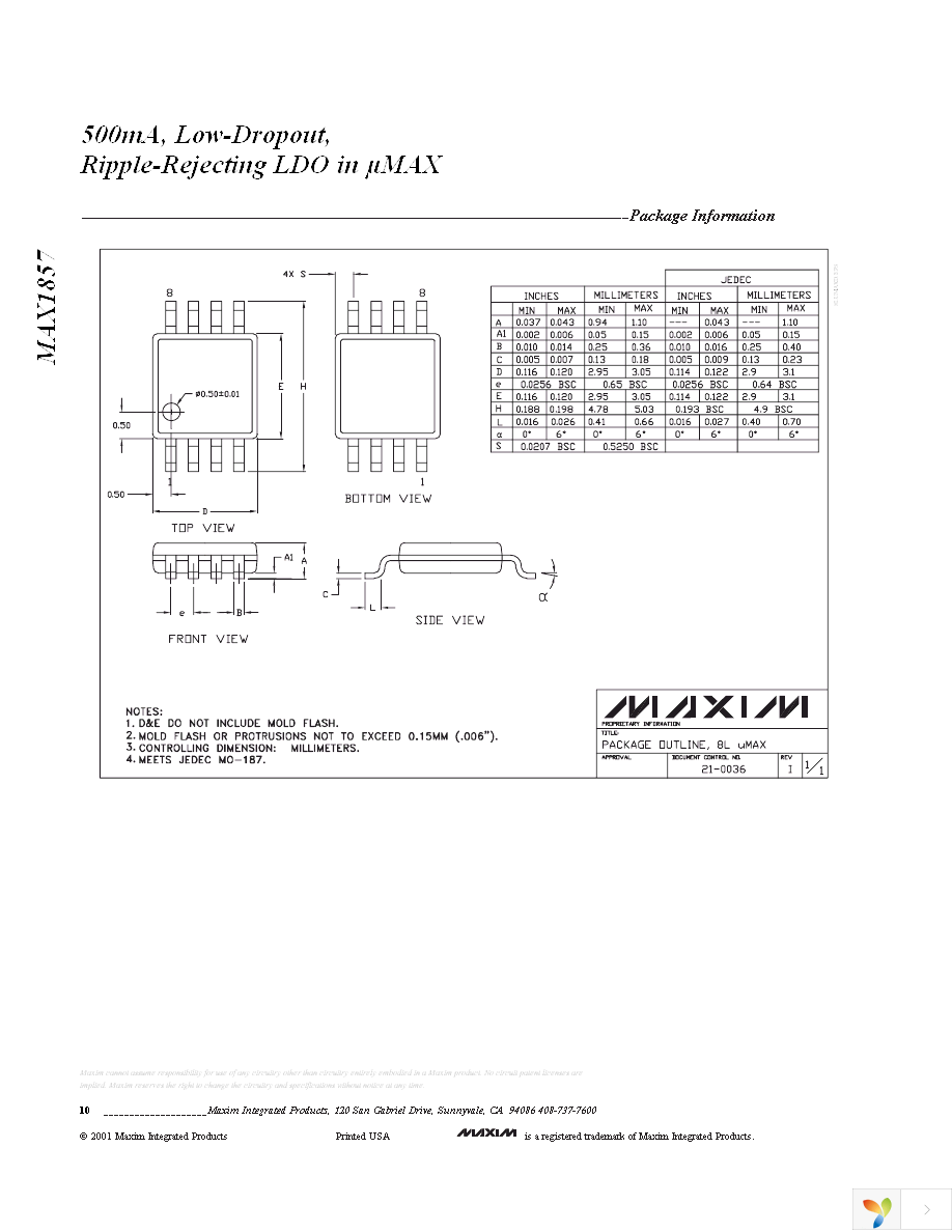 MAX1857EUA47+ Page 10