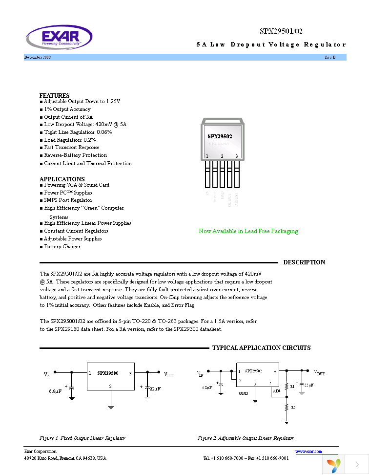 SPX29501T5-L-5-0 Page 1