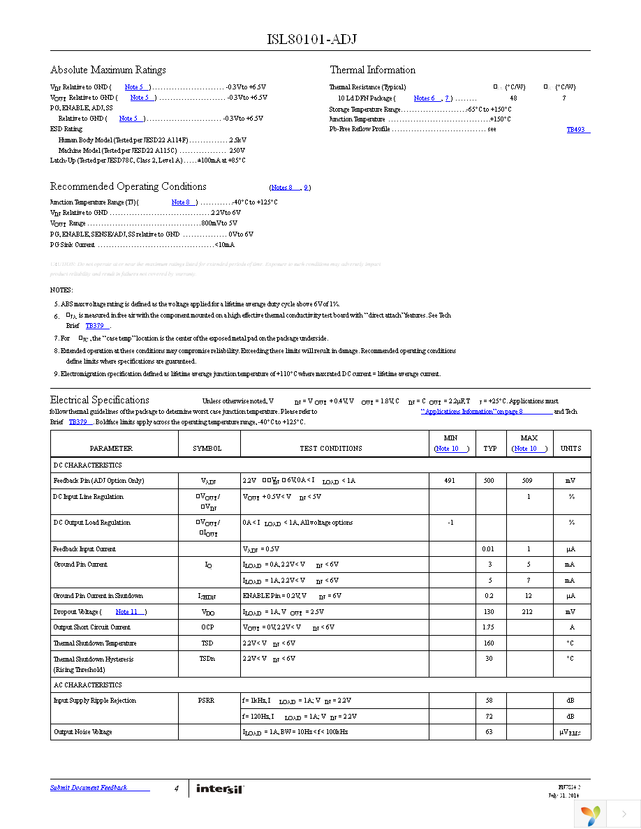 ISL80101IRAJZ-T7A Page 4