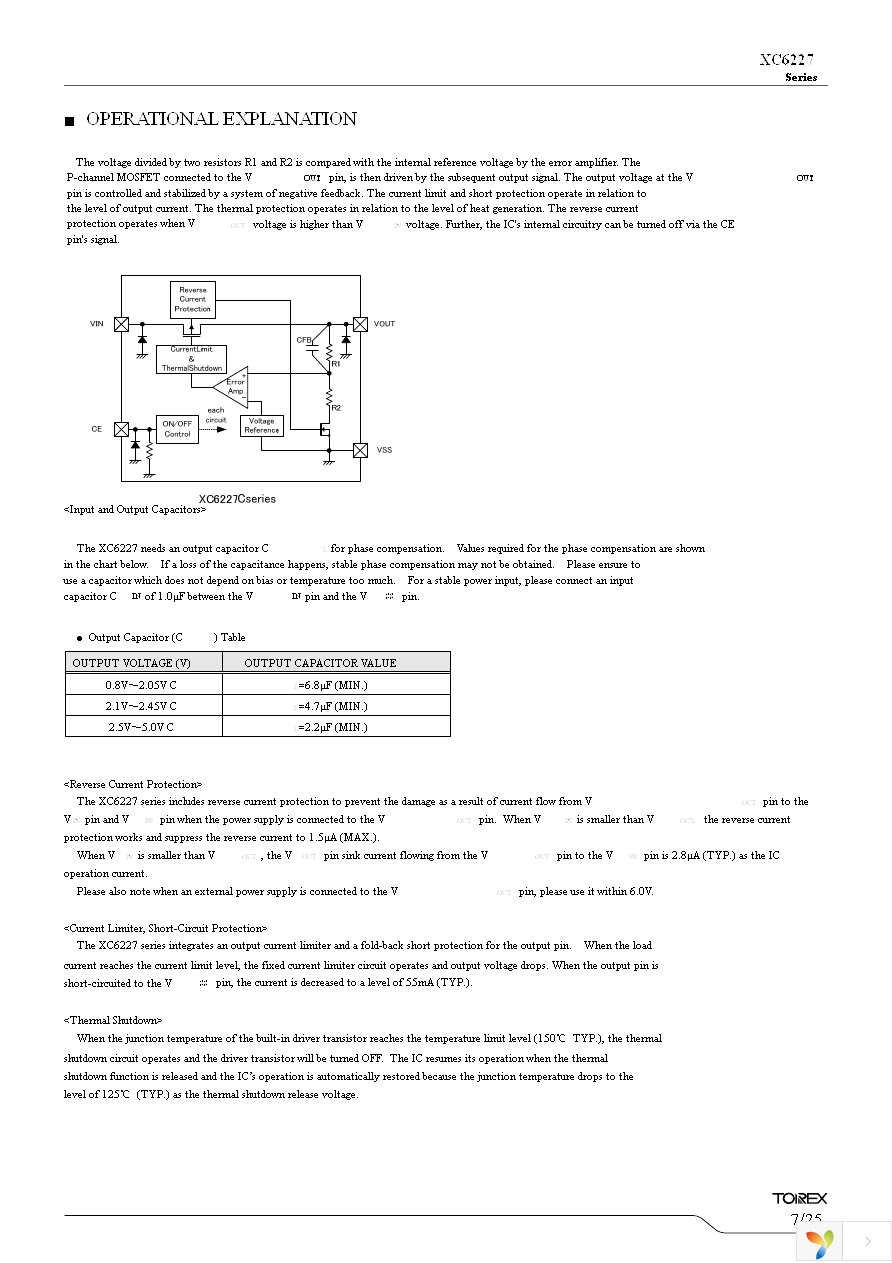 XC6227C331PR-G Page 7