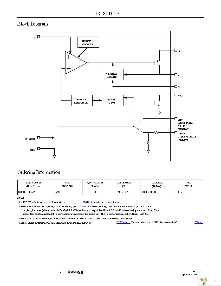 ISL80101AIRAJZ Page 2