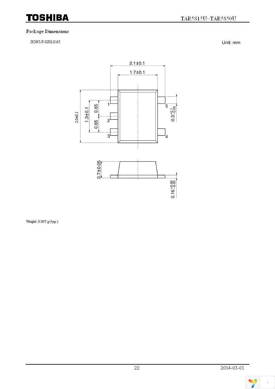 TAR5S33UTE85LF Page 22