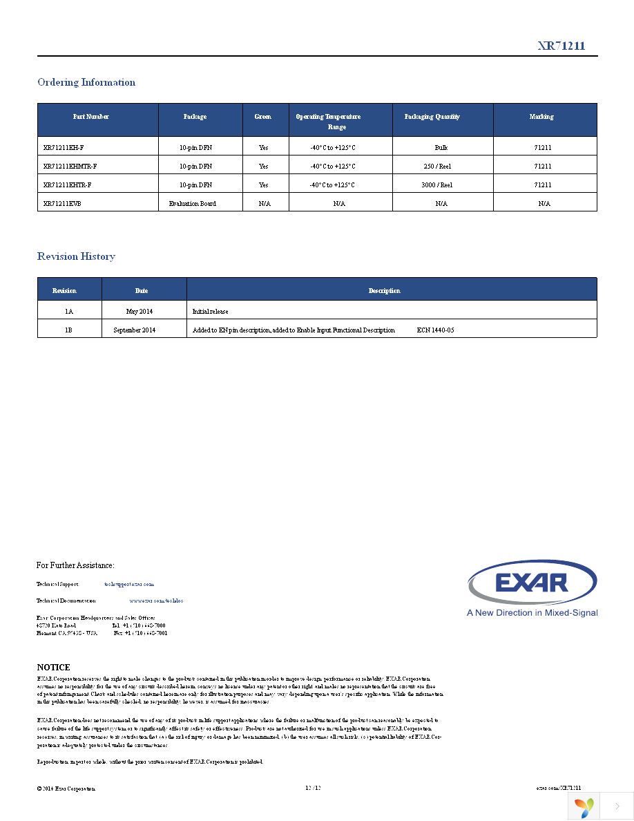 XR71211EH-F Page 12