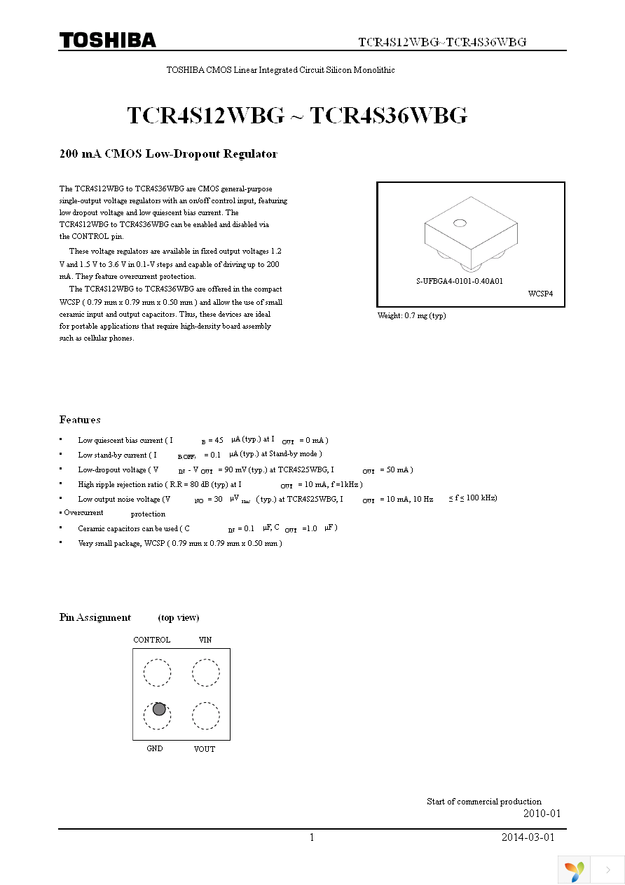 TCR4S15WBG,LF(S Page 1